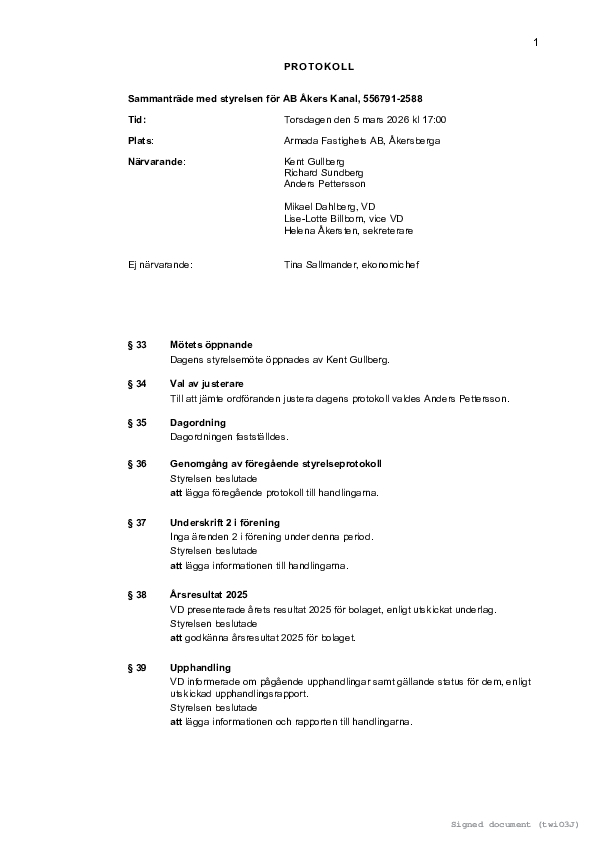 Mote 20260305 AB Akers Kanal signed